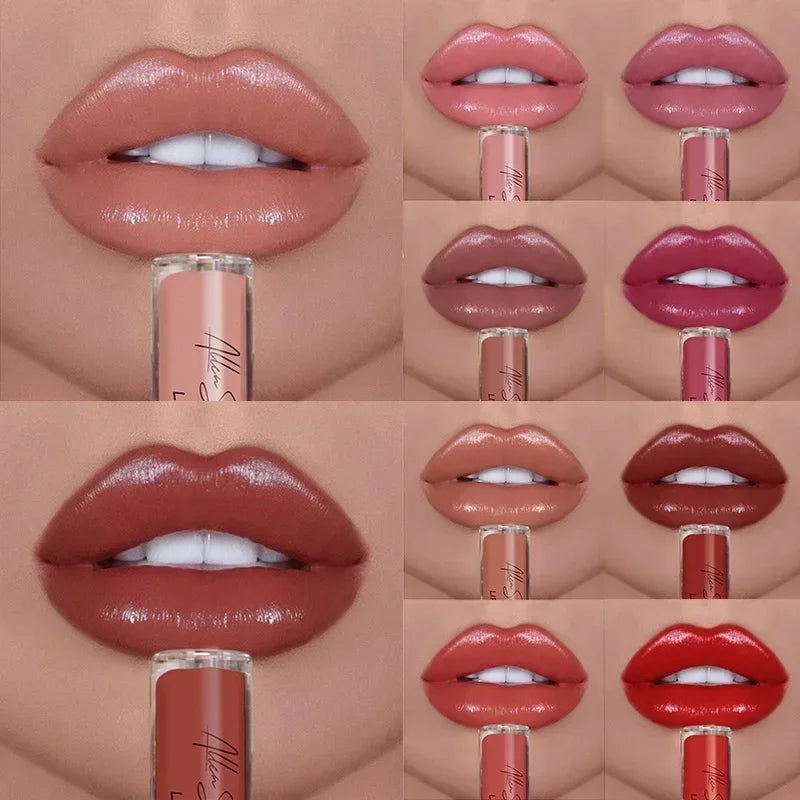 12 Colors Matte Velvet Lipstick Long Lasting Non-stick Cup Lip Gloss Waterproof Nude Pink Red Lip Tint Women Makeup Cosmetics