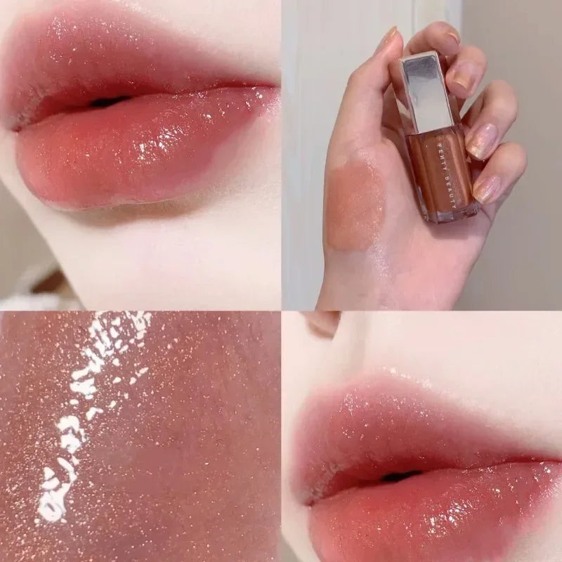 3 Color Mirror Pearl Lip Gloss Waterproof Long Lasting Moisturizing Lipstick Shine Glitter Lip Gloss Women Korea Makeup Cosmetic
