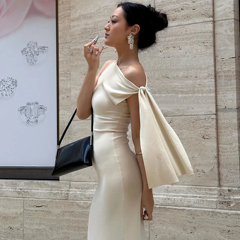 Summer 2024 New Style Sexy Wrapped Hip Long Dress Fashionable And Simple Lacing Dress Women's Wear  JY24115MHO